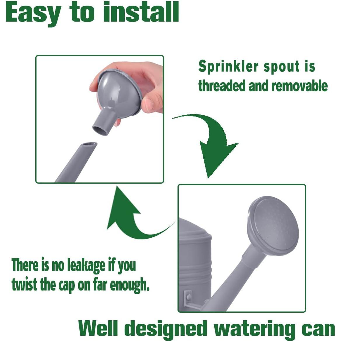 Regadera de Plástico OKREK 1.89L Azul para Plantas