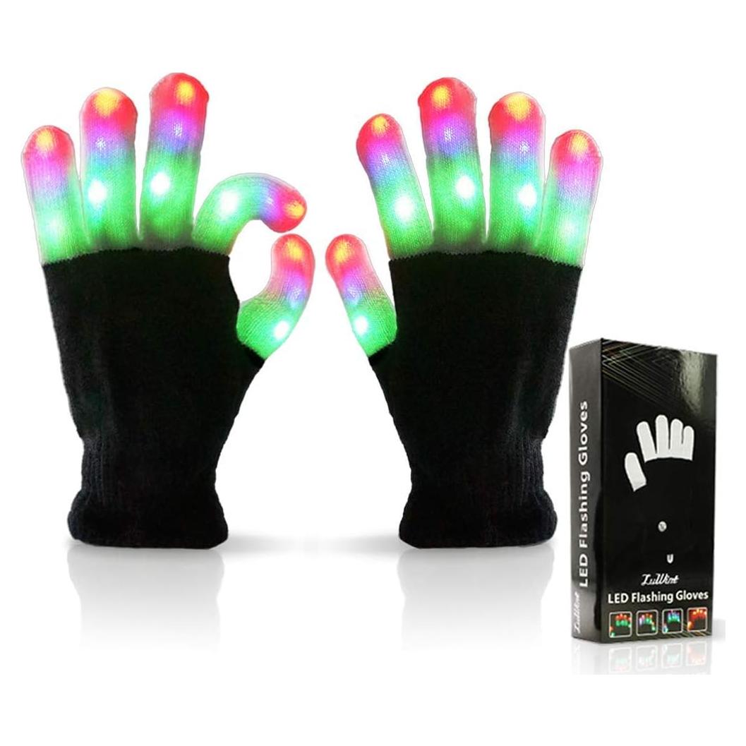 Guantes LED Luwint Iluminados para Fiestas - 6 Modos de Luz