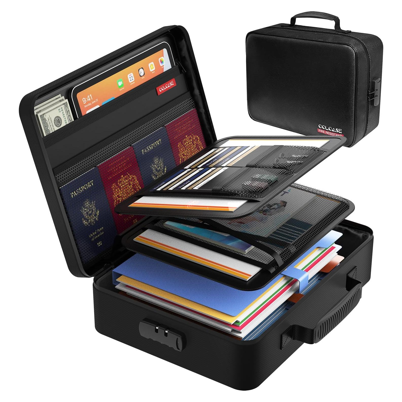 Bolsa de Documentos a Prueba de Fuego COLCASE 38x27cm con Cerradura