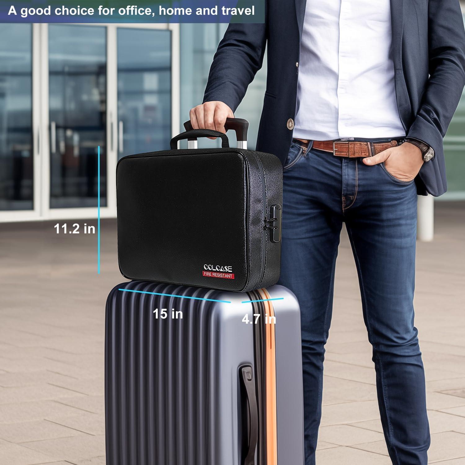 Bolsa de Documentos a Prueba de Fuego COLCASE 38x27cm con Cerradura