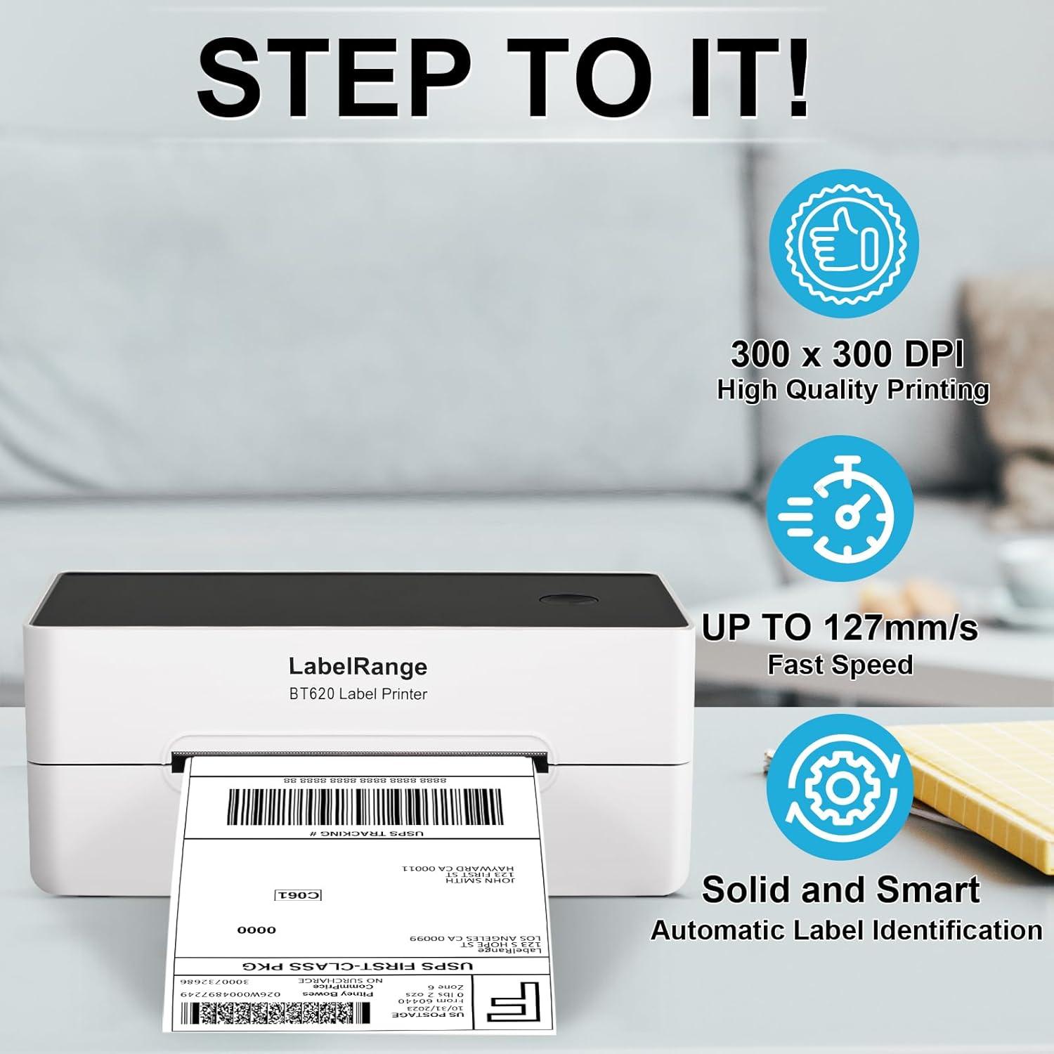 Impresora de Etiquetas Térmica LabelRange BT620 300 DPI Bluetooth USB