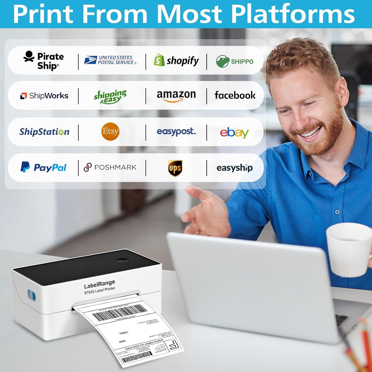 Impresora de Etiquetas Térmica LabelRange BT620 300 DPI Bluetooth USB