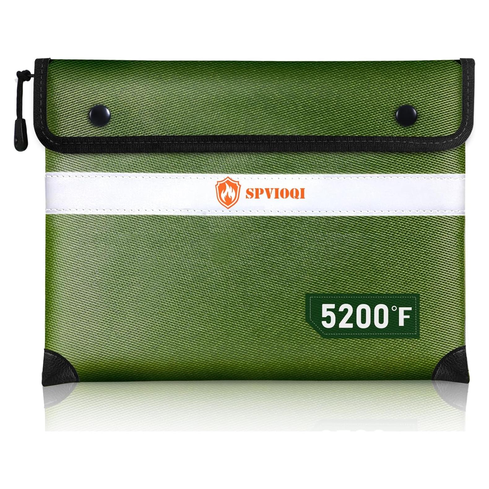 Bolsa a Prueba de Fuego SPVIOQI 14.2x11" Resistente Agua