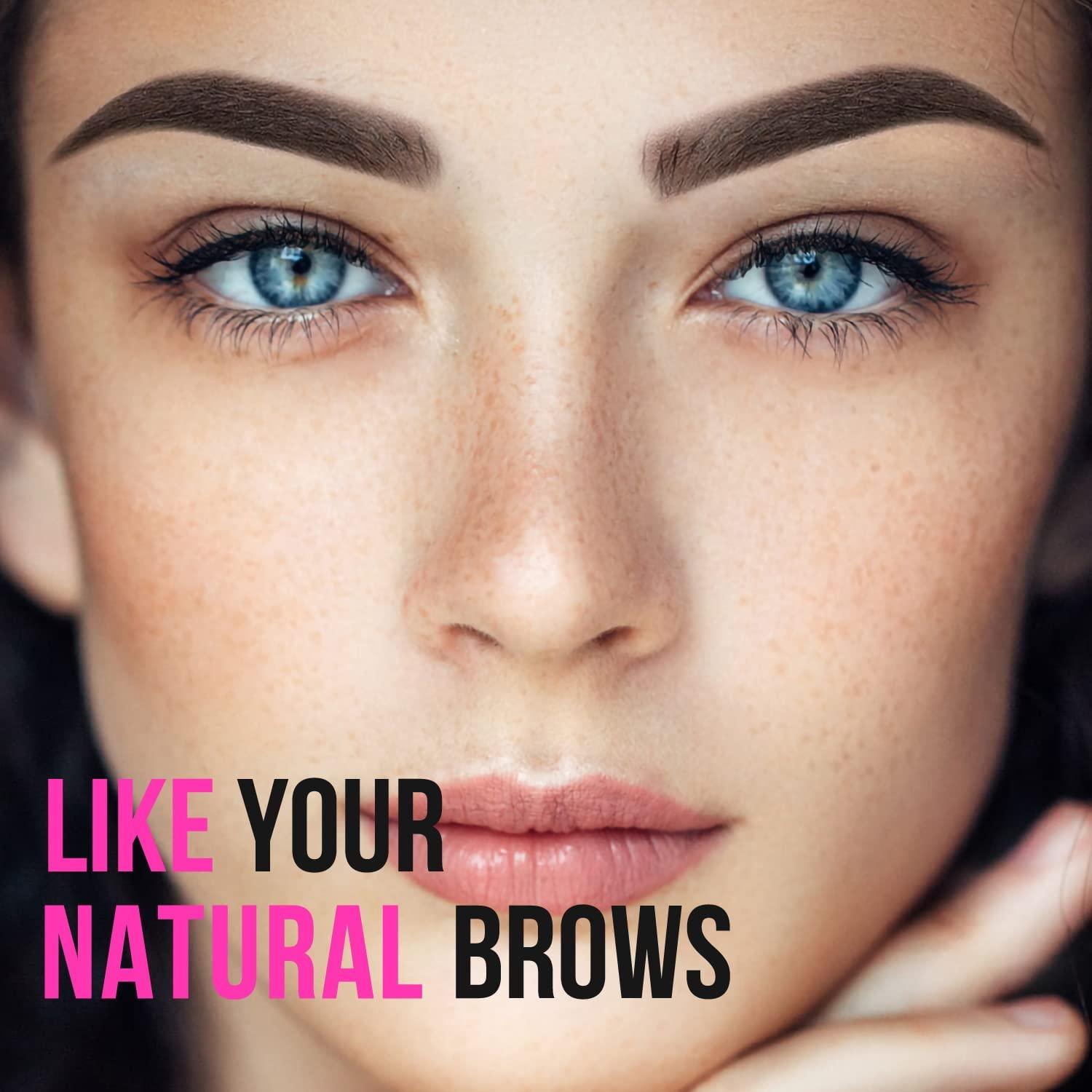 Kit de Sello de Cejas iMethod - Plantillas Reutilizables Marrón Oscuro