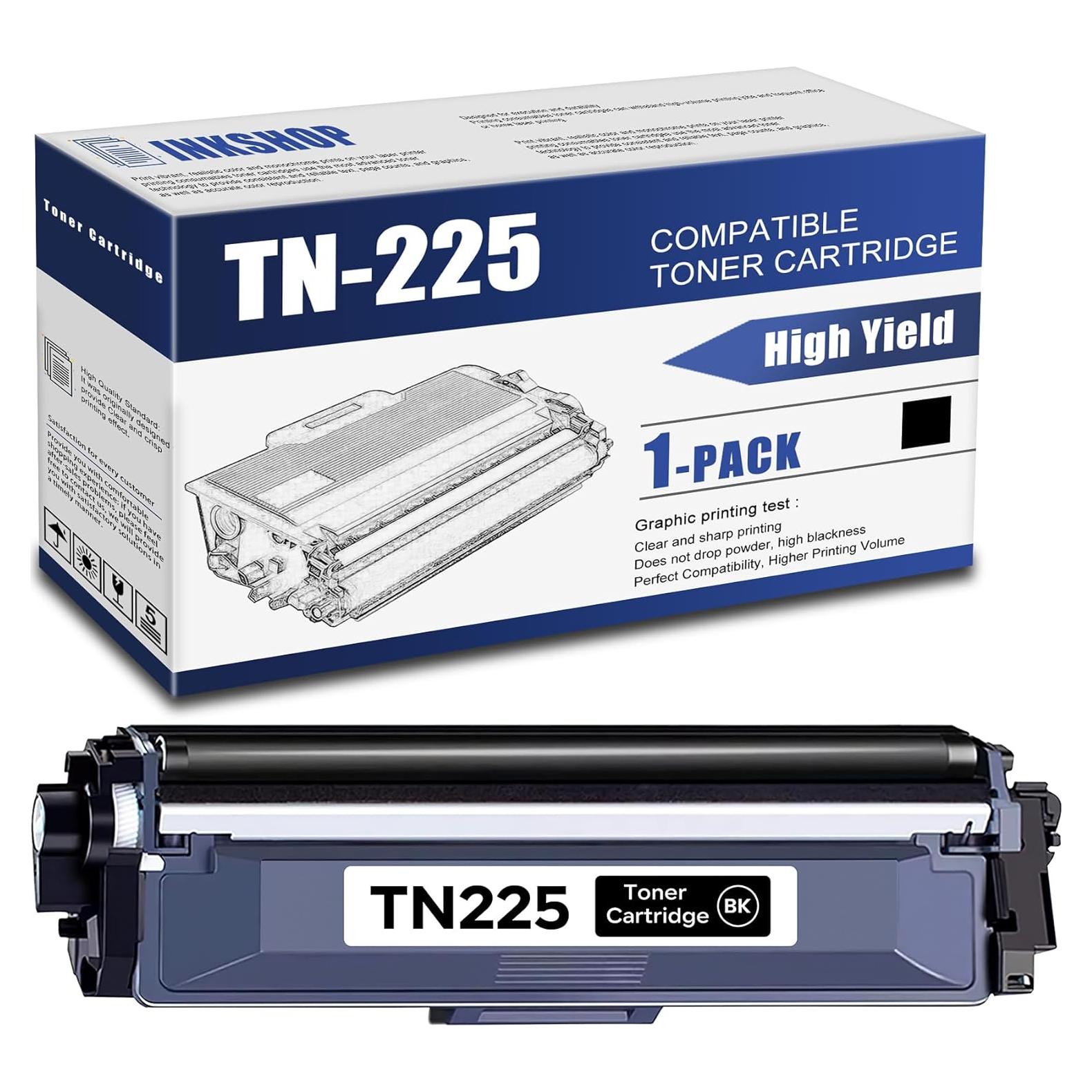 Cartucho de Tóner Negro INKSHOP TN-225 Compatible Brother