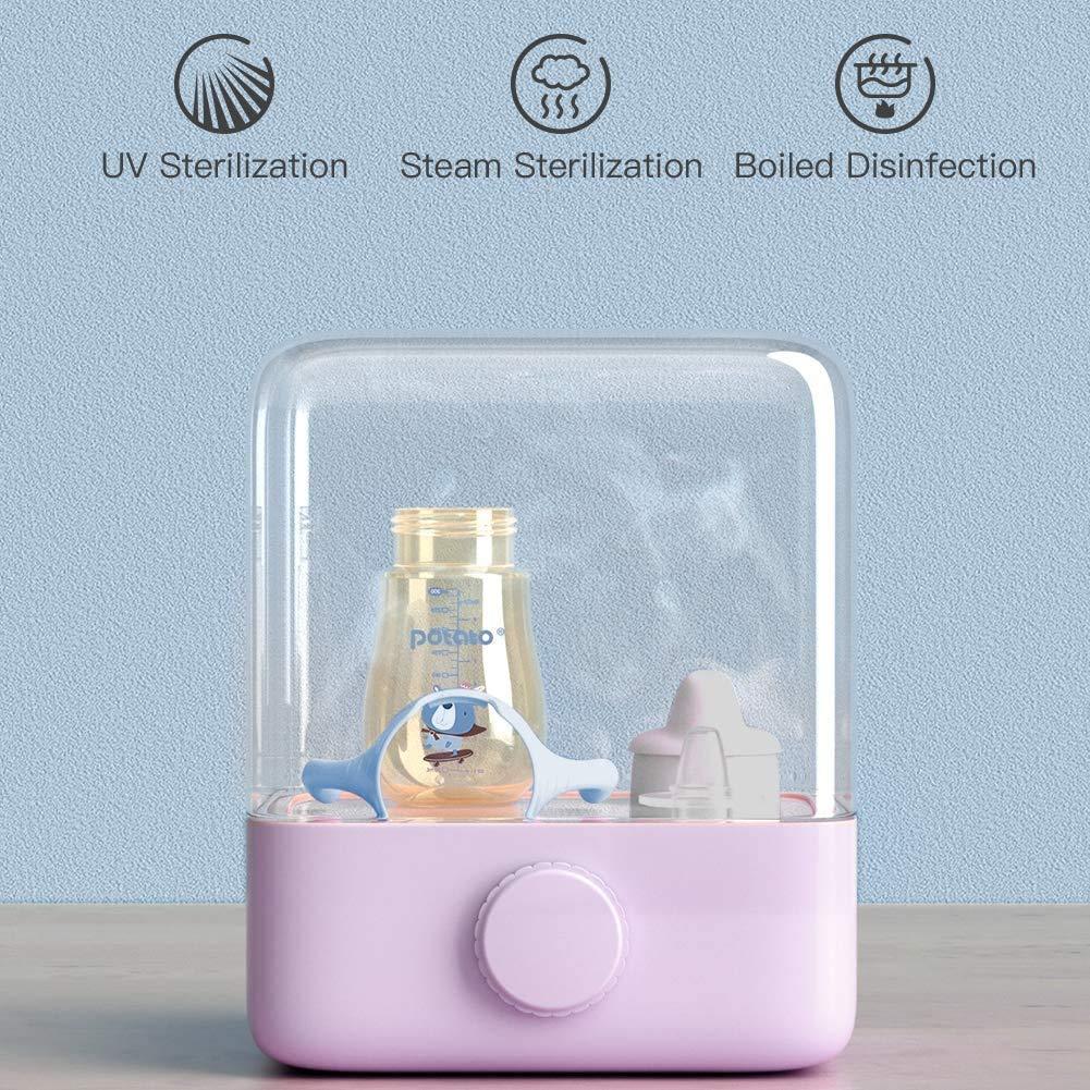 Taza Sippy POTATO 300ml Azul con Popote Antiderrame para Bebé