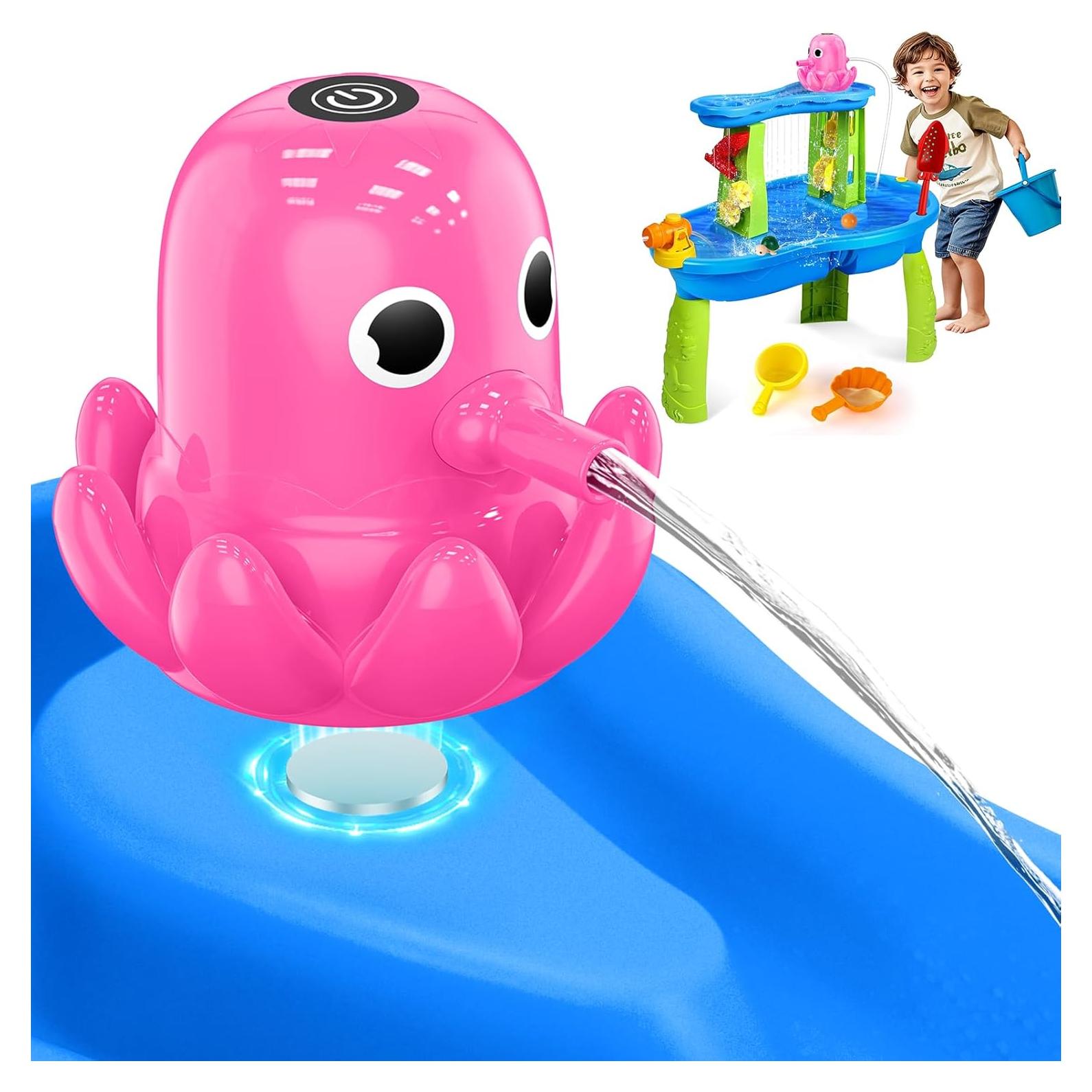 Bomba de Mesa de Agua Aoumcom Pulpo Rosa Recargable 11.2cm