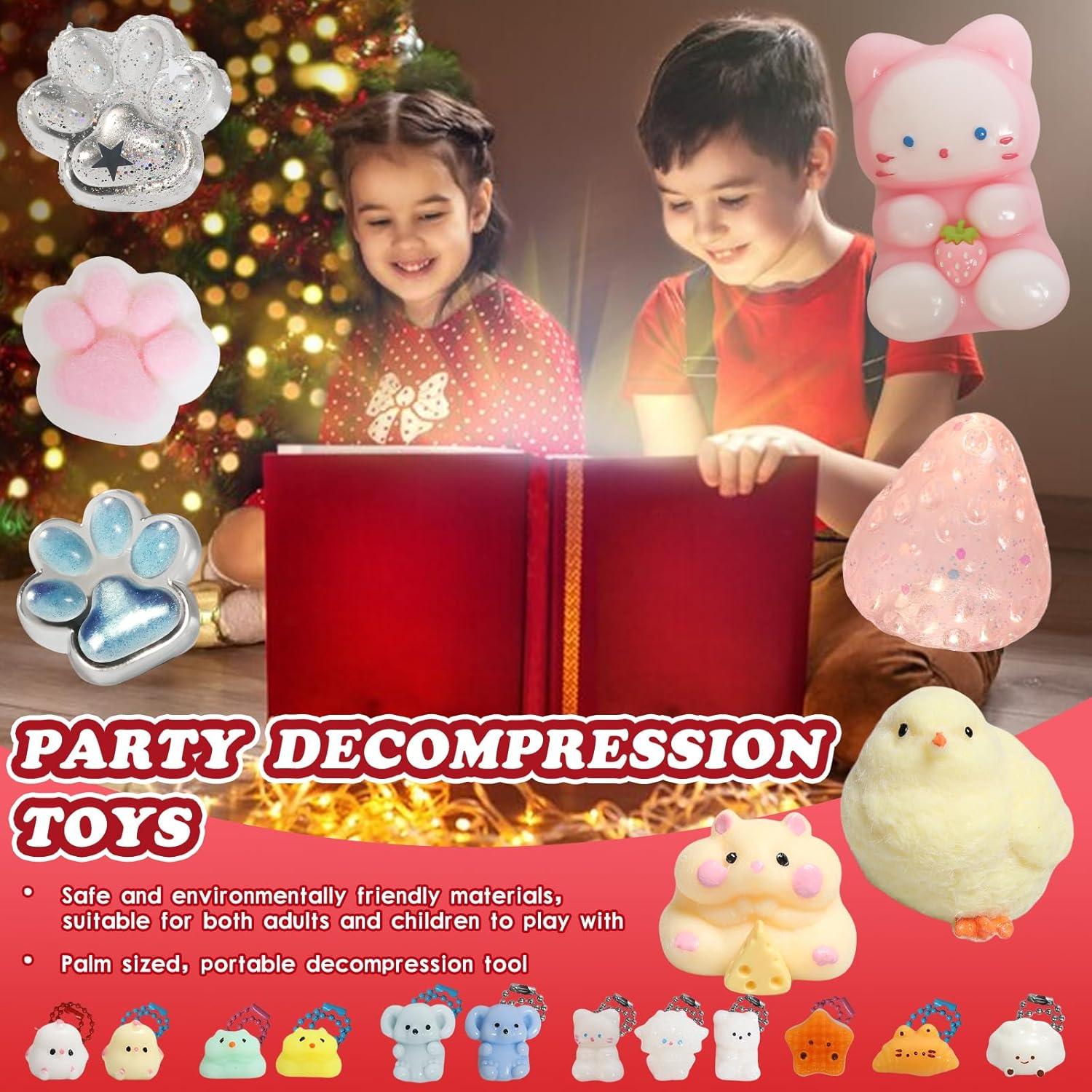 Kit de Juguetes Antiestrés Squishy 19 Piezas - 7 Grandes + 12 Pequeños