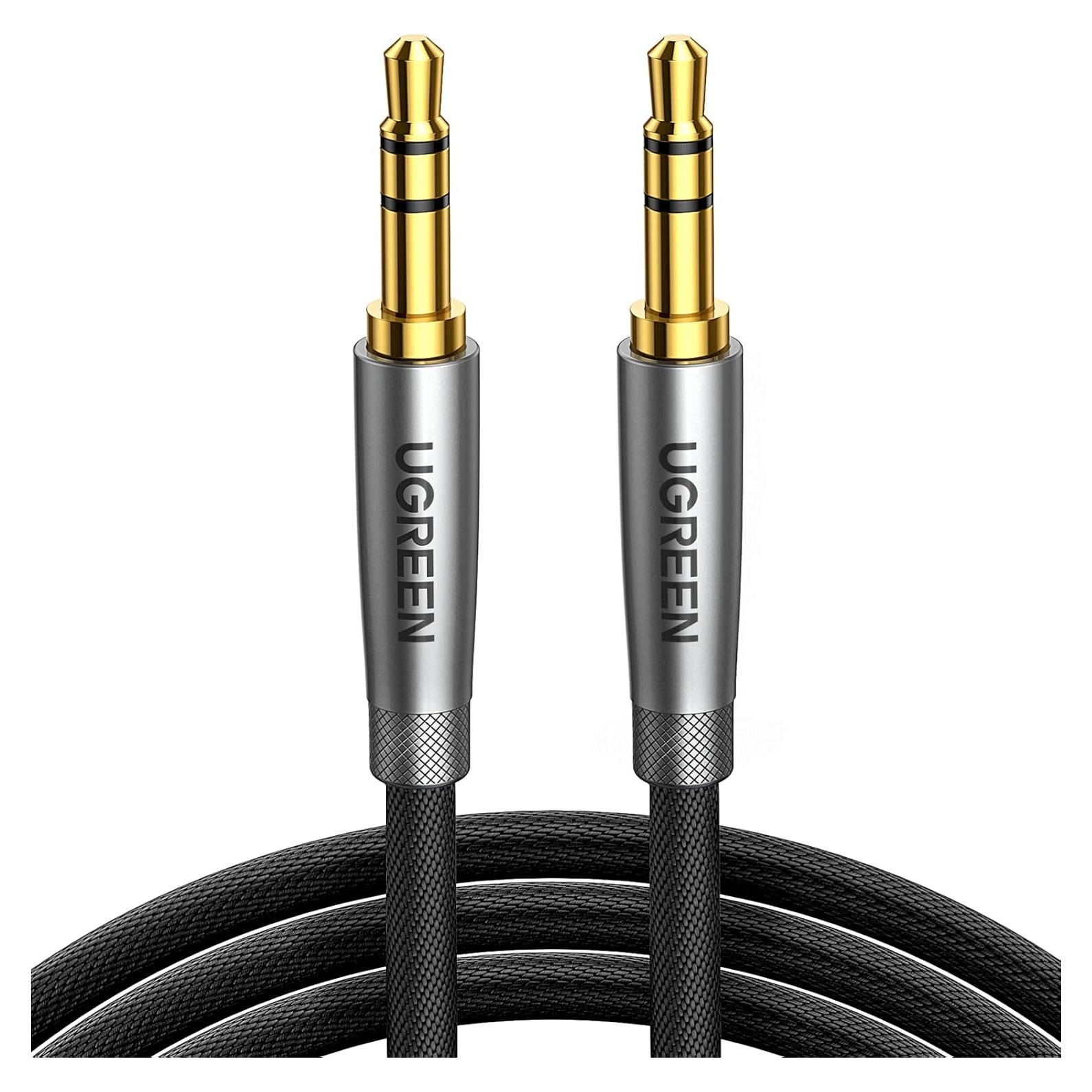 Cable de Audio UGREEN 3.5mm Macho a Macho 0.46m Nylon