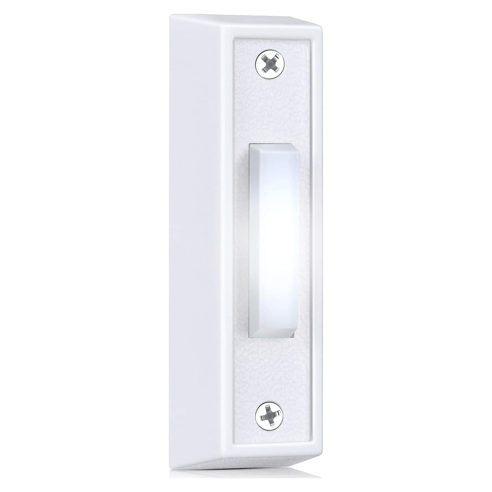 Botón de Timbre Iluminado Saillong con Luz LED Blanco