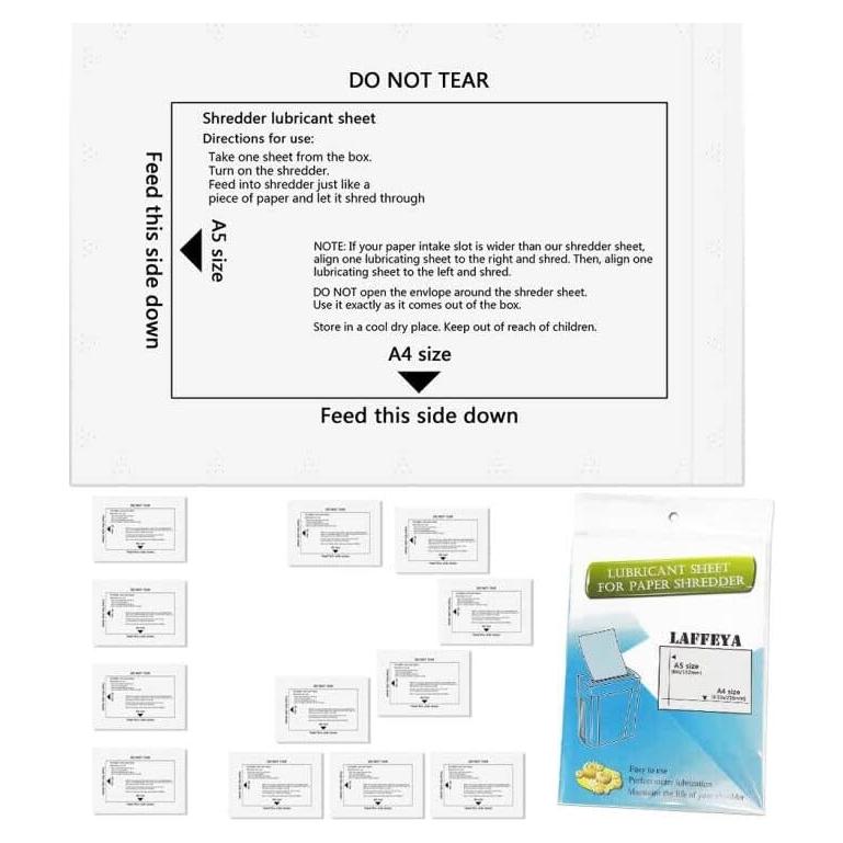 Hojas de Lubricación y Afilado Laffeya para Trituradoras - 12 Unidades