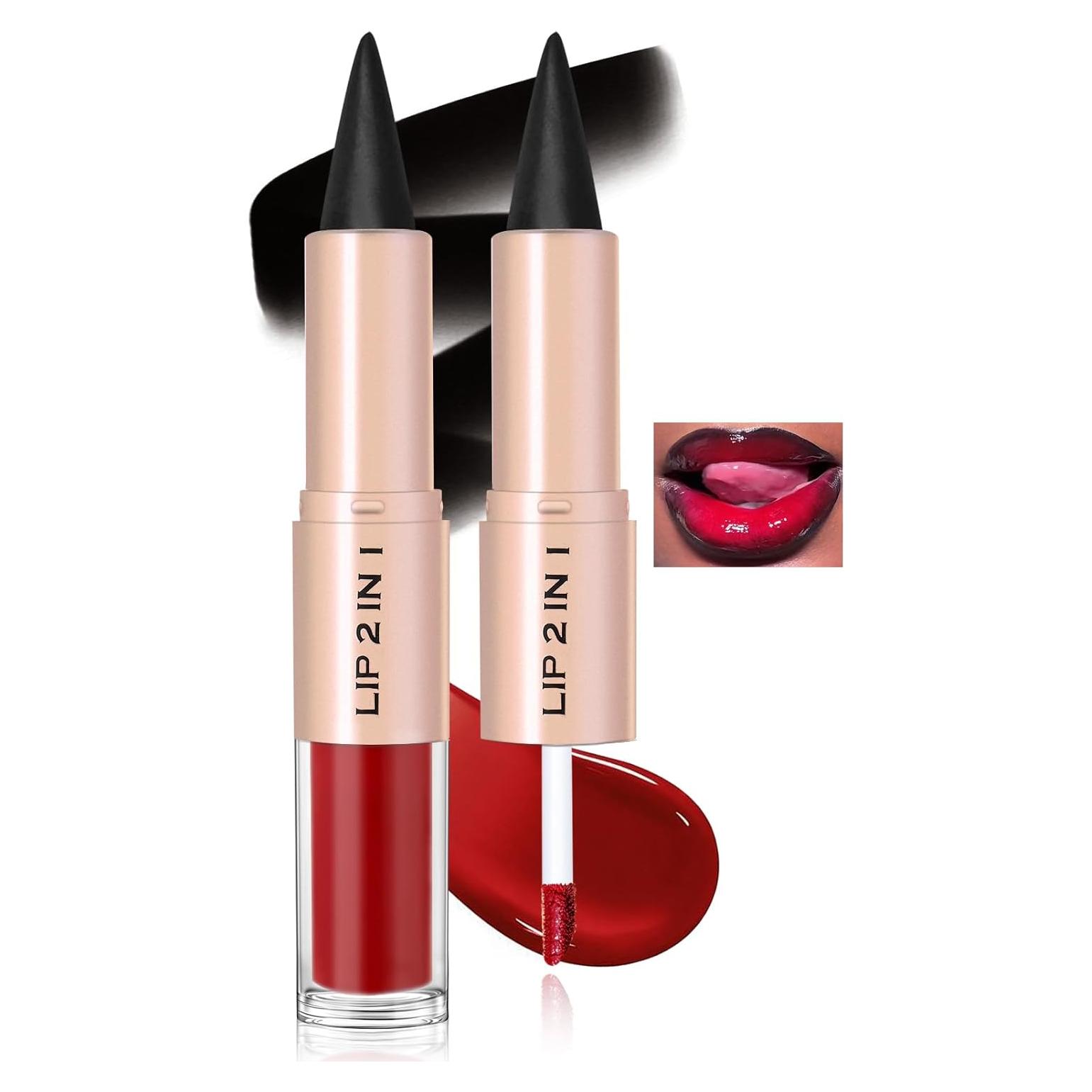 Kit de Labios - Lápiz Labial y Brillo Efecto Espejo 25g
