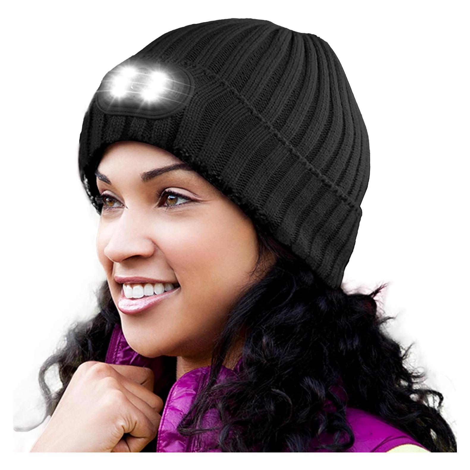 Gorro LED Headlightz Roq Innovation Unisex Recargable