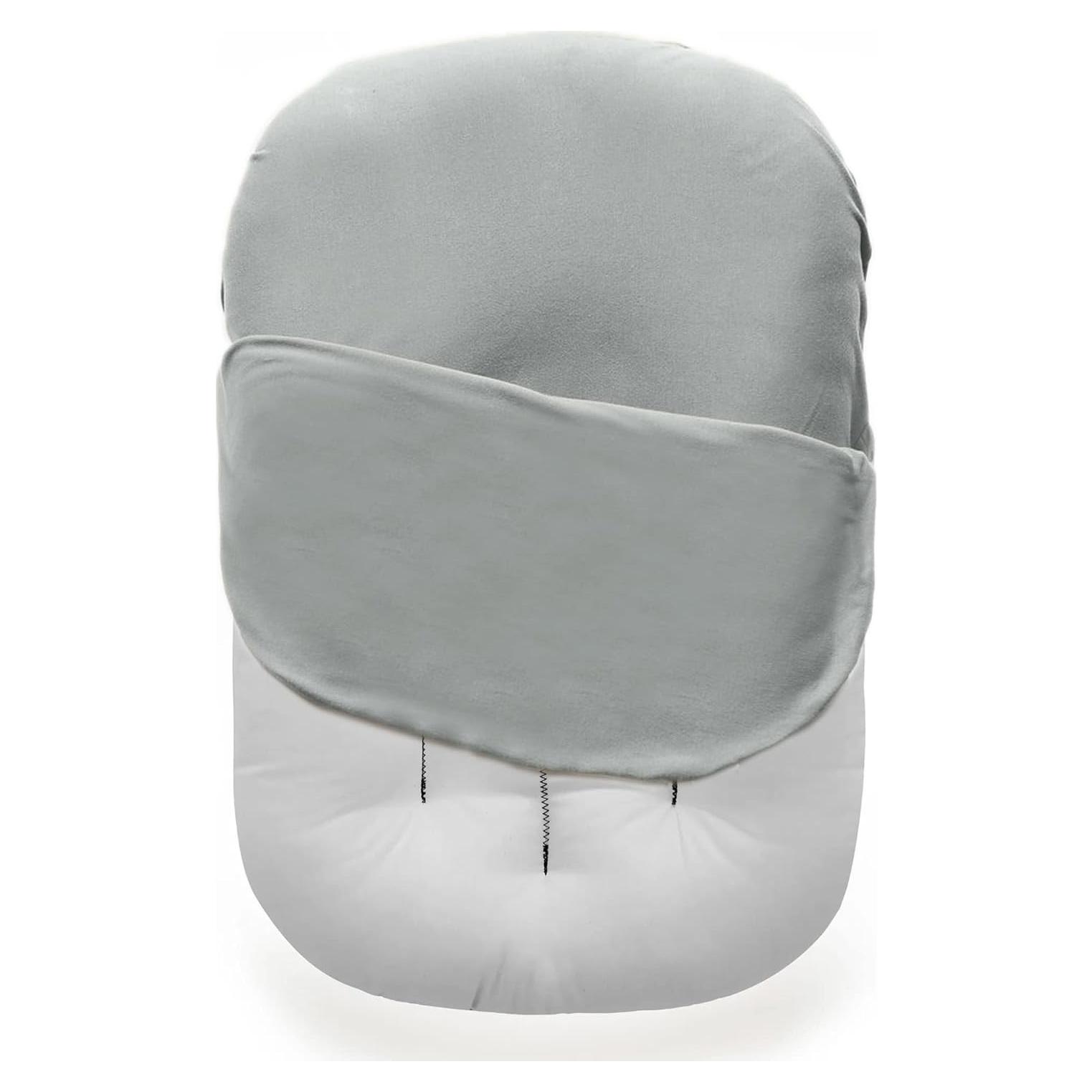 Cubierta para Lounger Bebé MOZAH - Algodón Orgánico Gris 78x60cm