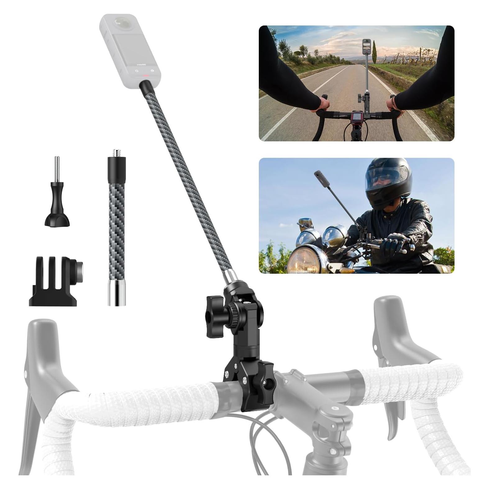 Soporte de Manillar de Bicicleta KOQEIEY para Insta360 y GoPro