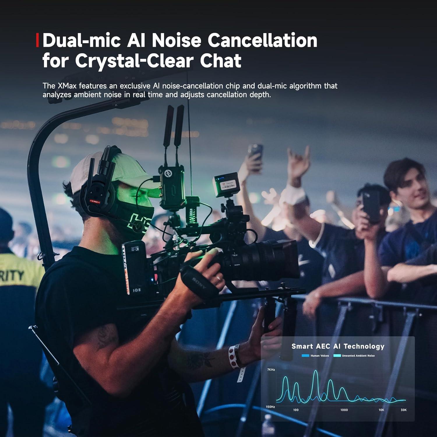 Auriculares intercomunicadores inalámbricos SYNCO Xtalk XMax2 500m