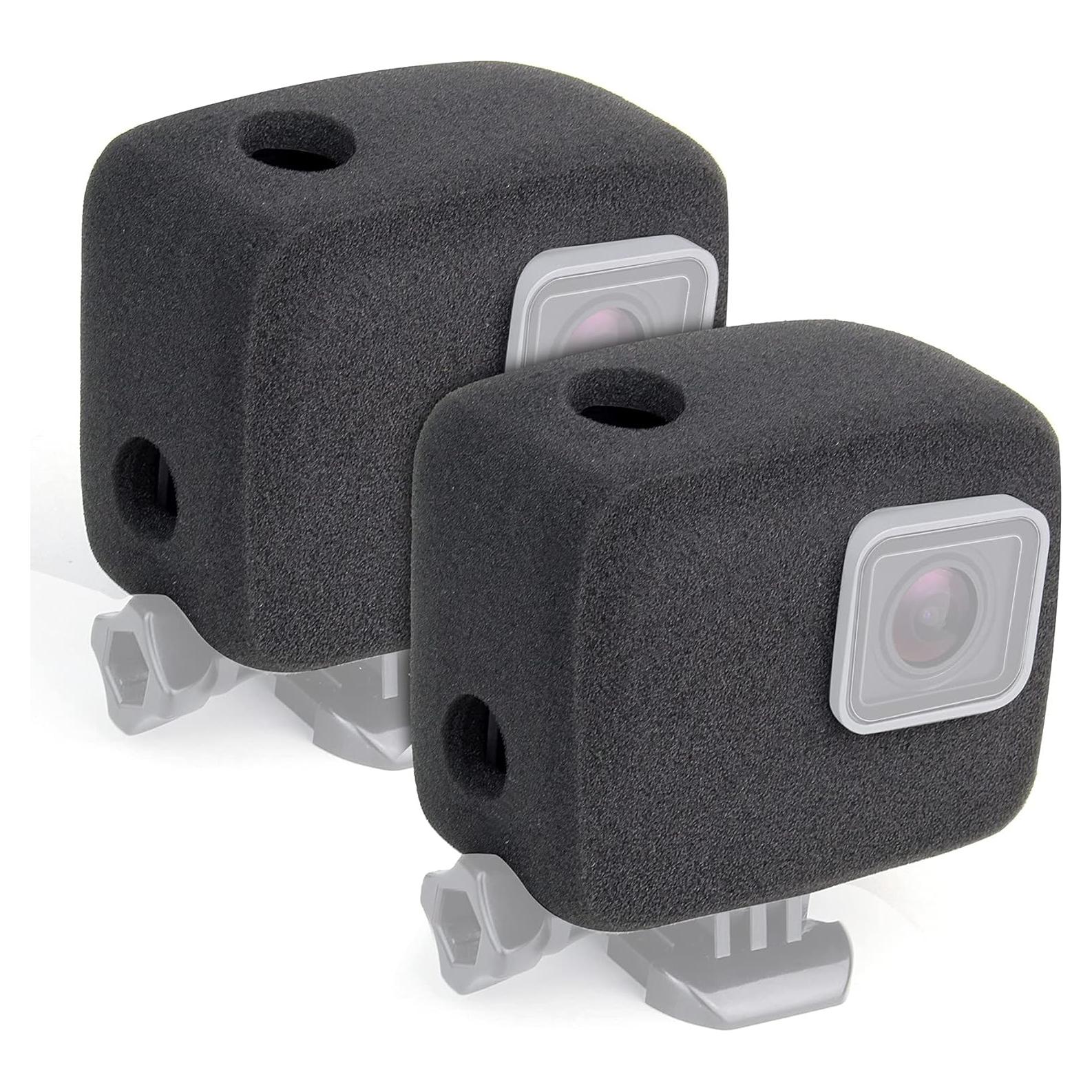 Funda Windslayer GEPULY para GoPro Hero 5 6 7 Negra - 2 Piezas