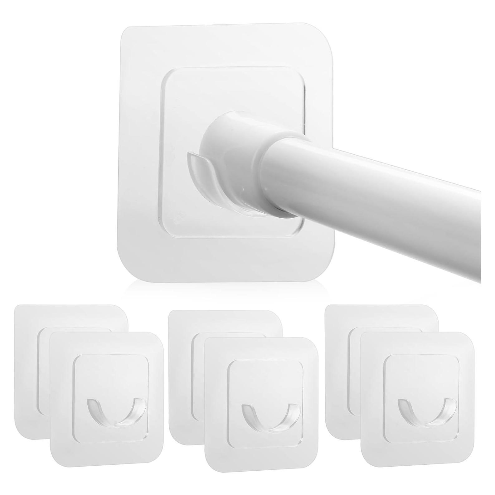 Soporte de Varilla de Cortina Adhesivo Goowin 6 Unidades 1"