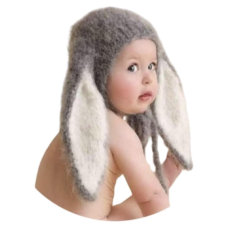 Sombrero de Fotografía para Recién Nacidos Gris Oscuro