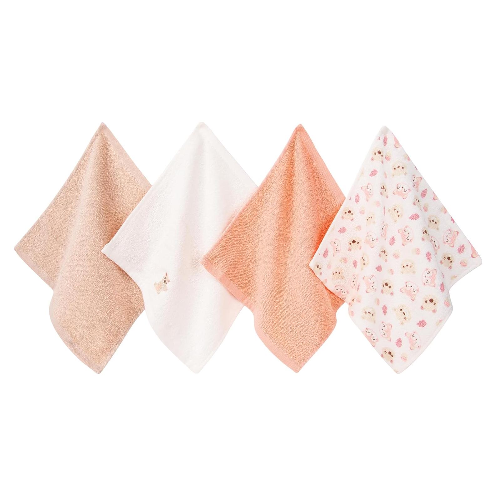 Toallitas para Bebés 100% Algodón BEBE FAVOUR - Paquete de 4