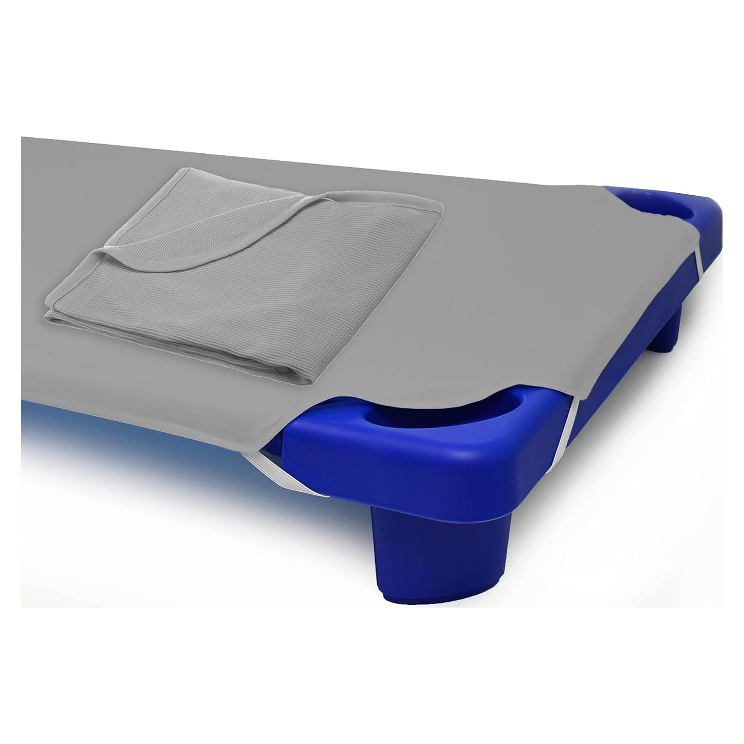 Conjunto Sábana y Manta American Baby Company Gris 2 Piezas