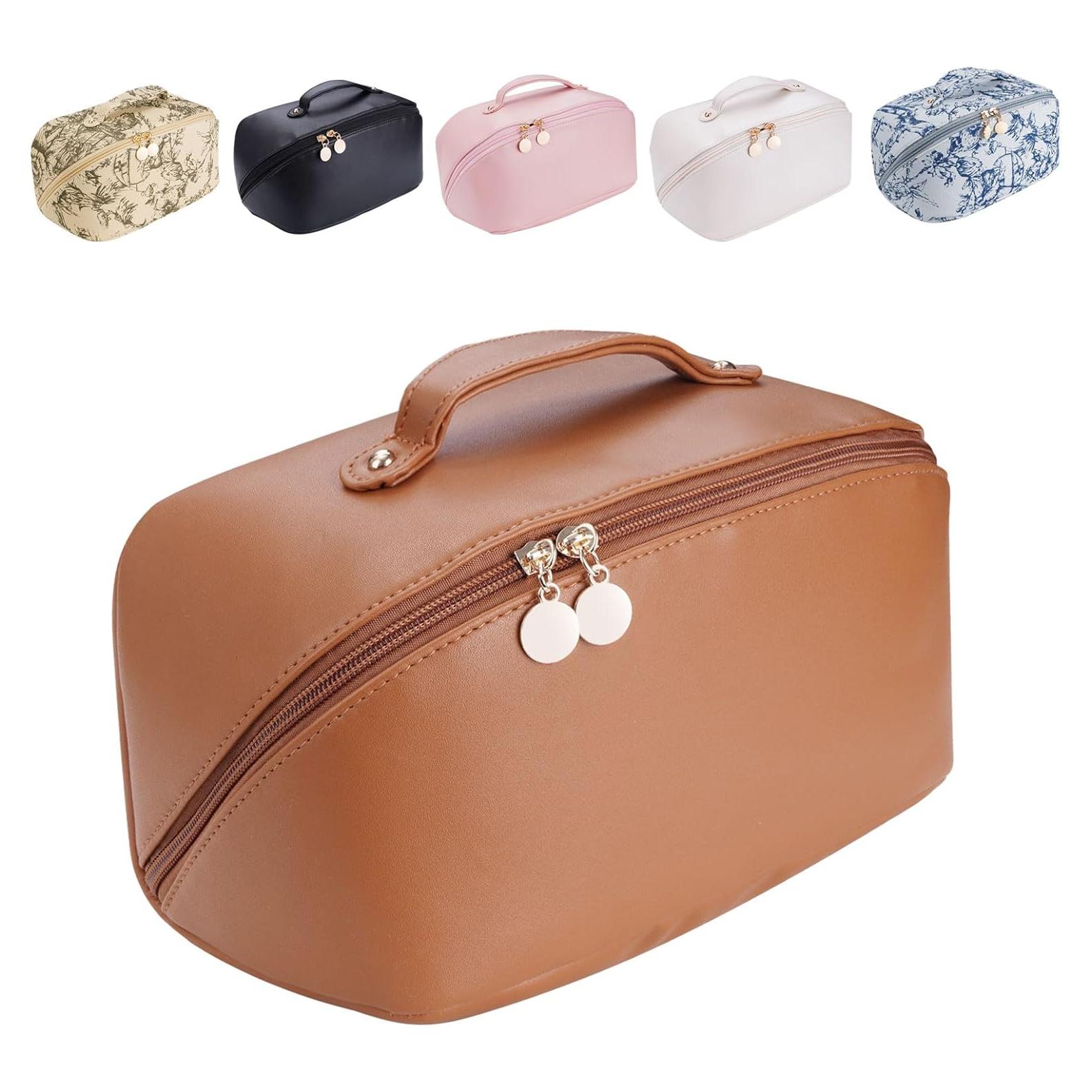 Organizador Cosmético STHAS Bolsa de Maquillaje Viaje Marrón