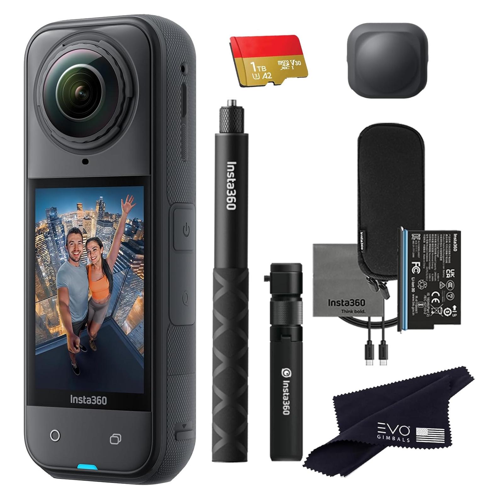 Cámara de Acción 360 Insta360 X5 8K 72MP Bullet Time 1TB