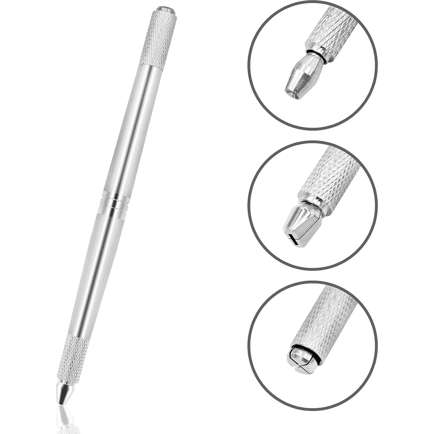 Pluma de Tatuaje de Microblading Pinkiou para Cejas Plata