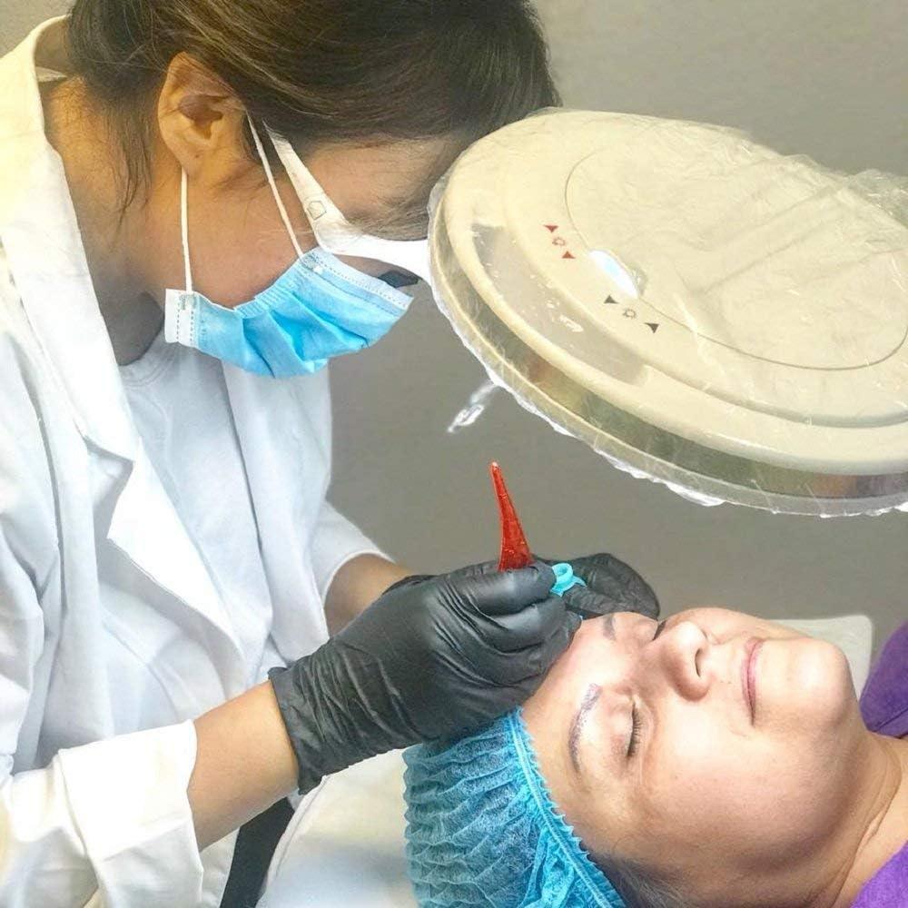Pluma de Tatuaje de Microblading Pinkiou para Cejas Plata