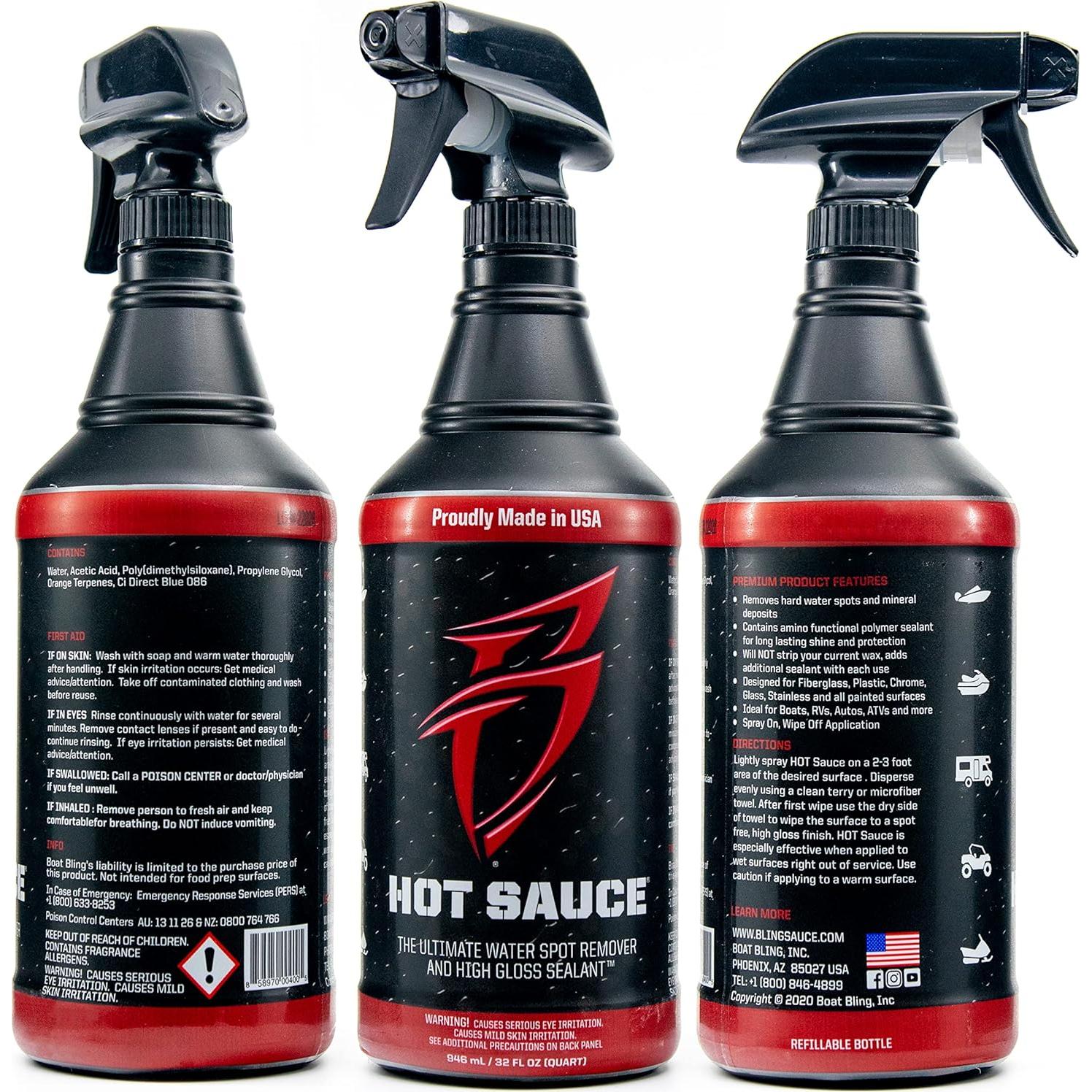 Salsa Picante Boat Bling 32 oz Removedor de Manchas Agua Dura