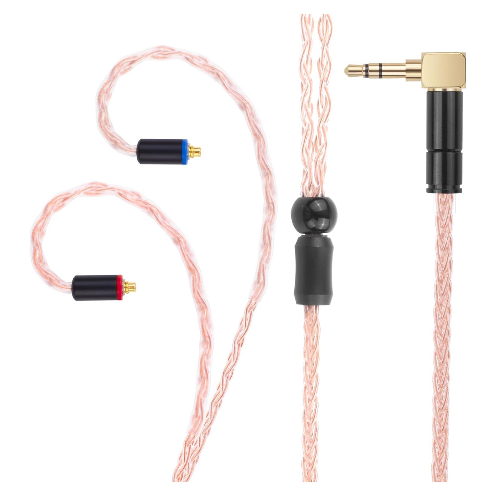 Cable de Reemplazo MMCX Gneinour para Auriculares Shure SE215 1.22m