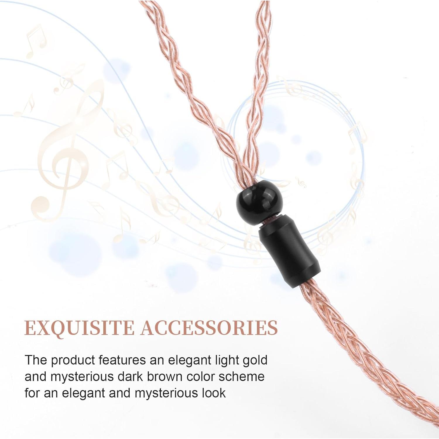 Cable de Reemplazo MMCX Gneinour para Auriculares Shure SE215 1.22m