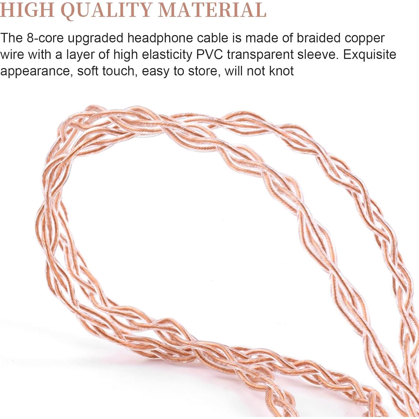 Cable de Reemplazo MMCX Gneinour para Auriculares Shure SE215 1.22m