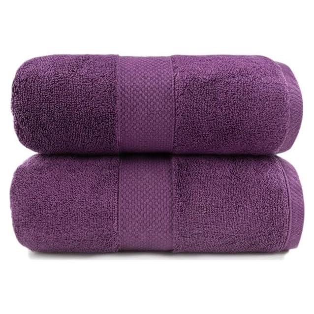 Juego de Toallas de Baño Maisonette 100% Algodón Egipcio 2 Piezas Mora