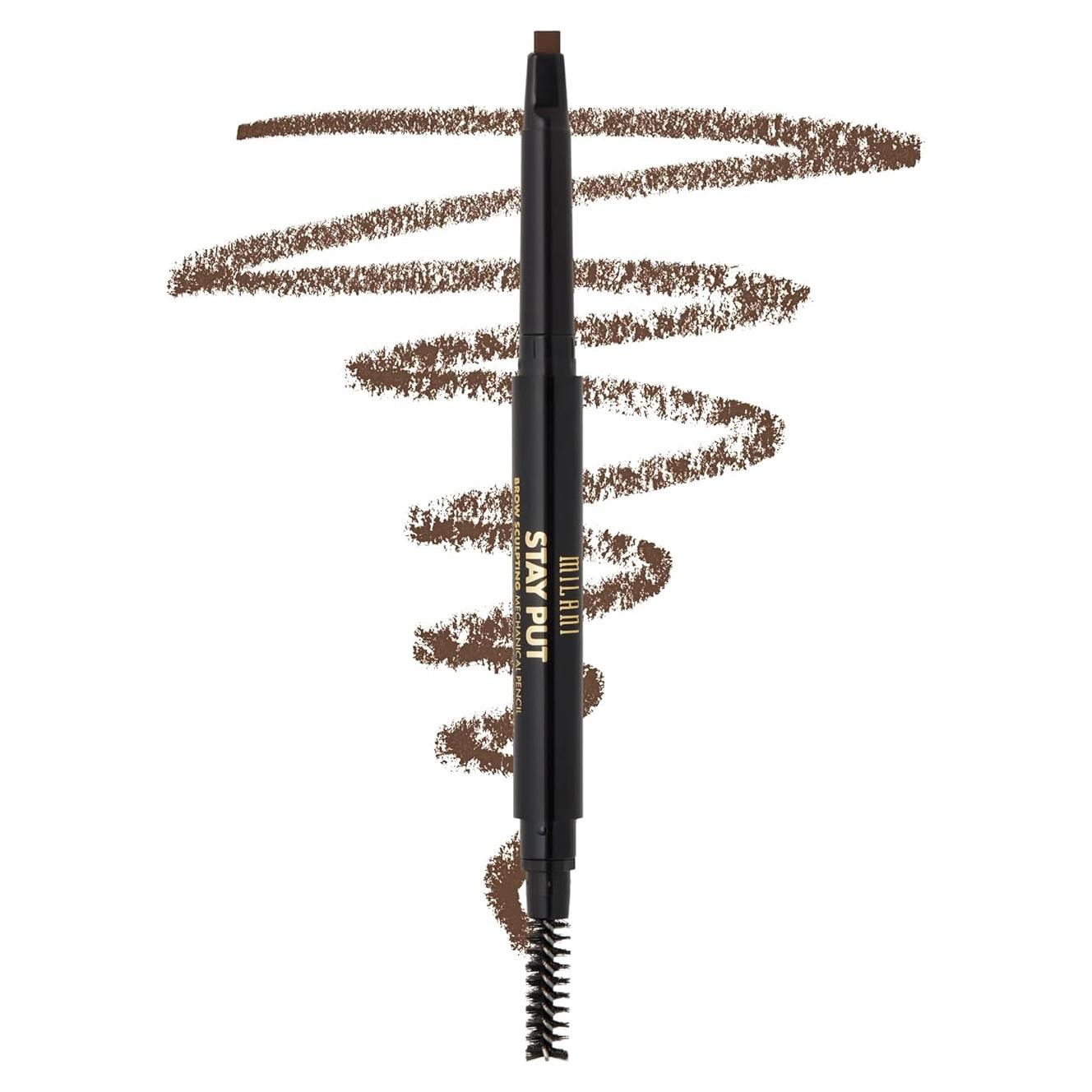 Lápiz Mecánico para Cejas Milani Stay Put - Marrón Oscuro