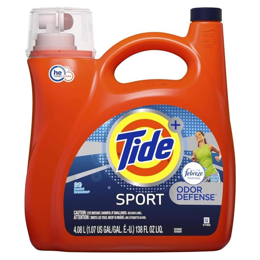 Detergente Líquido Tide Plus Febreze Sport 4.08 L - 89 Lavados