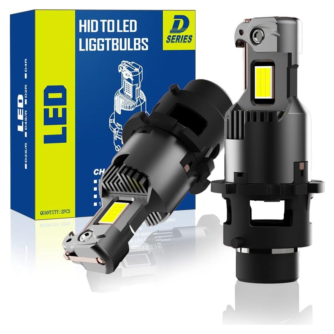 Bombillas LED D2S D2R Autogood 24000 Lúmenes 6000K Frías - Paquete de 2