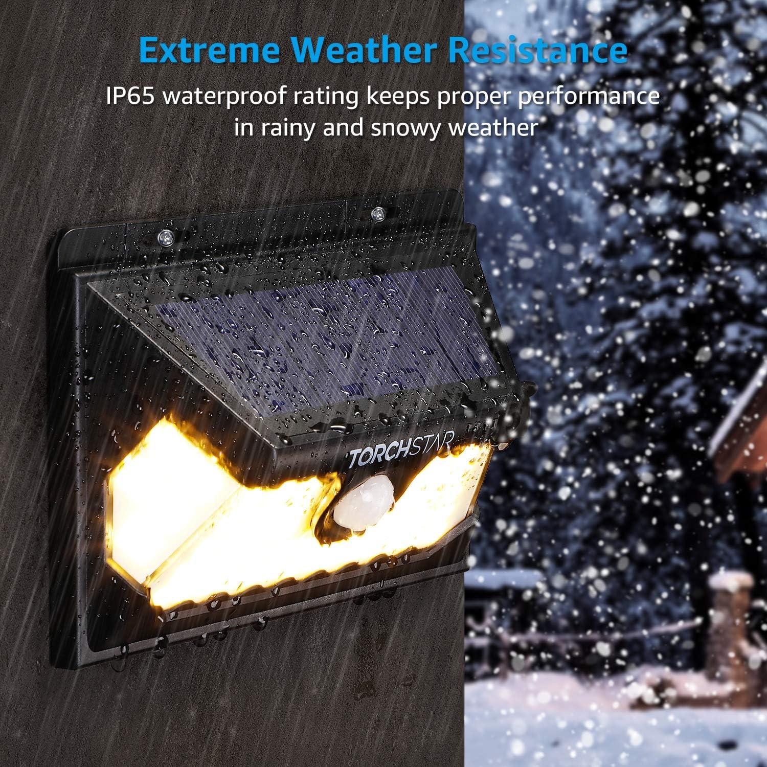 Luz de Seguridad Solar TORCHSTAR 58 LED 4 Modos IP65 Paquete de 2
