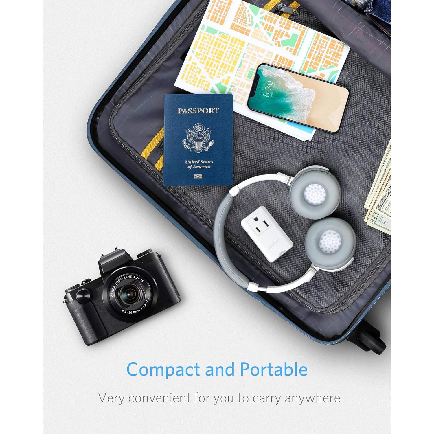 Adaptador de Enchufe de Viaje BESTEK Universal 2 Paquete