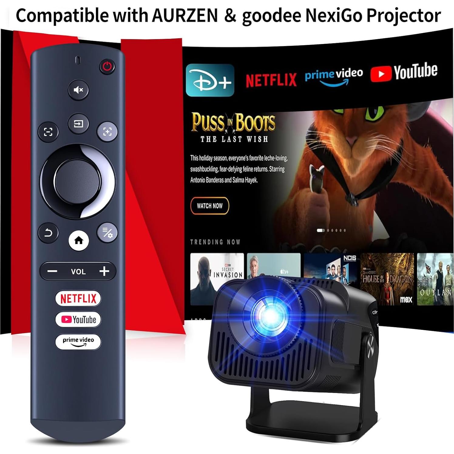 Control Remoto RETROSUN para Proyector AURZEN Boom 3 y goodee