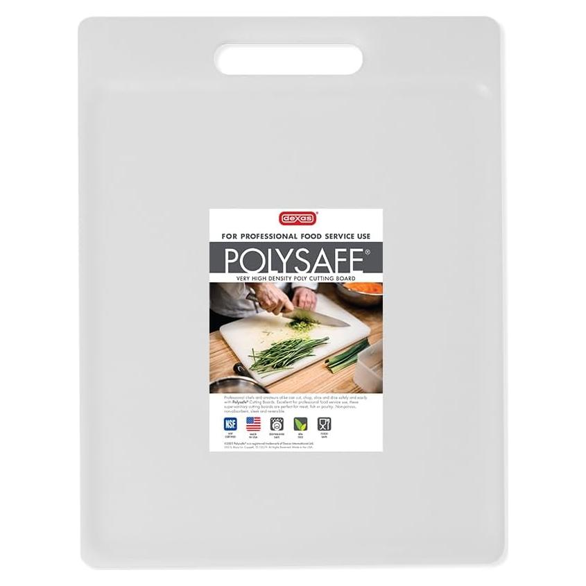 Tabla de Cortar Dexas Reversible 27.9x21.6 cm Blanca NSF