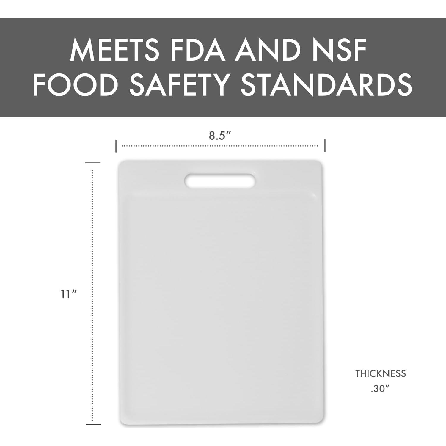 Tabla de Cortar Dexas Reversible 27.9x21.6 cm Blanca NSF