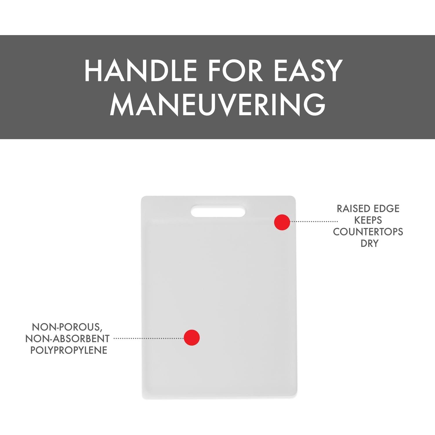 Tabla de Cortar Dexas Reversible 27.9x21.6 cm Blanca NSF