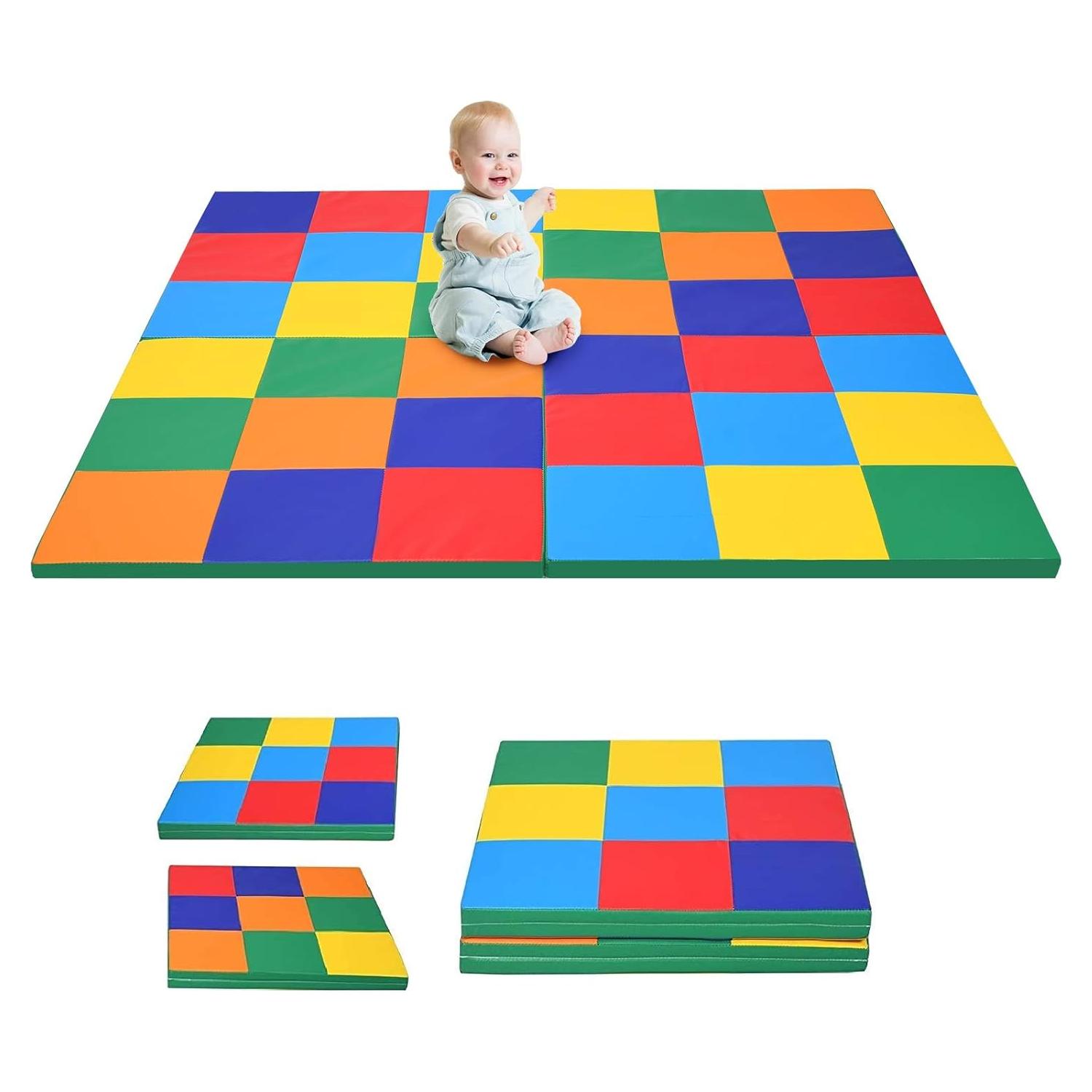 Alfombra de Espuma Plegable Costzon 147x147 cm Antideslizante