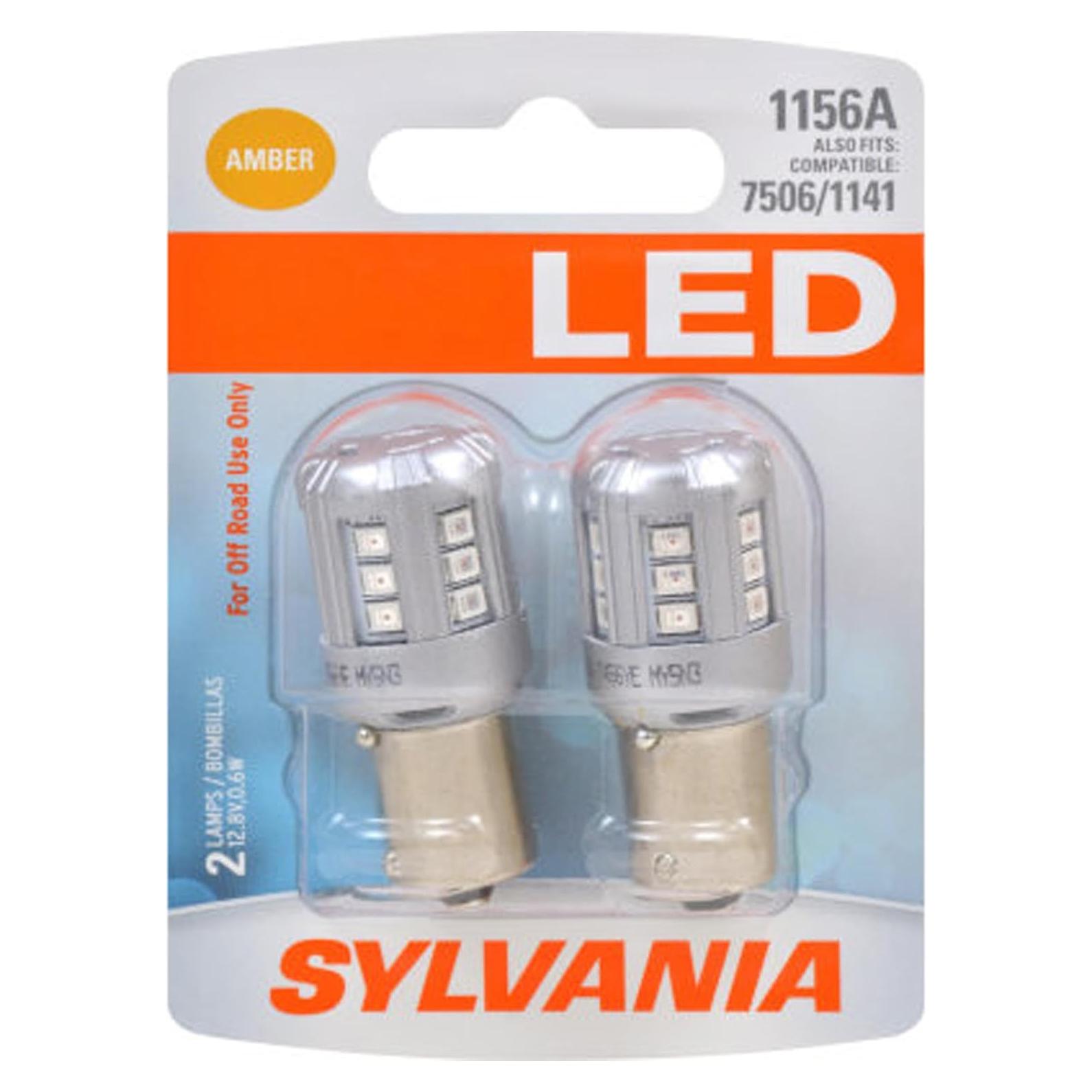 Bombillas LED SYLVANIA 1156 Ámbar - 2 Unidades 12V