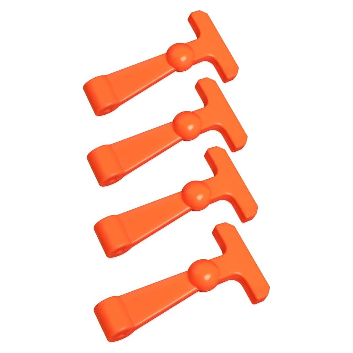 4 Pestillos de Refrigerador Ciuouient Alta Resistencia Naranja