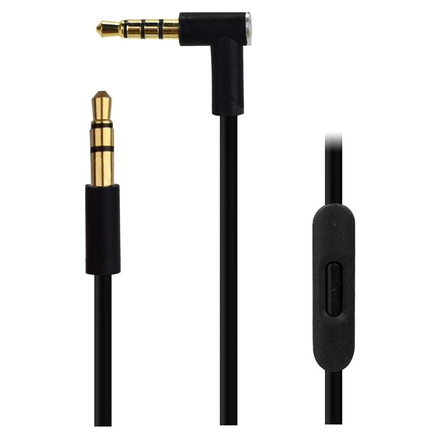 Cable de audio de reemplazo Arzweyk 1.4m con micrófono para Beats