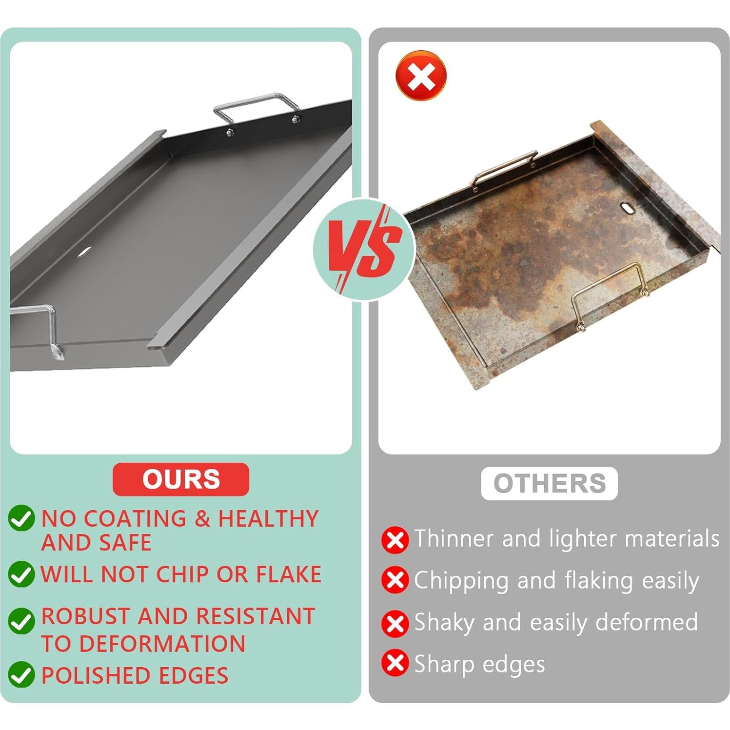 Plancha de Acero al Carbono 45.7x36.8cm para Parrillas Blaze