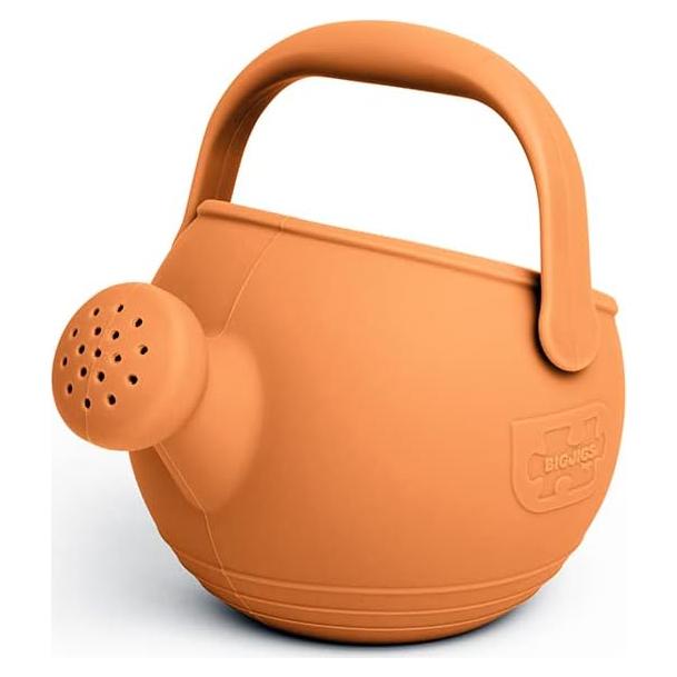 Regadera Infantil de Silicona Bigjigs Toys Naranja 19x10.5x12cm