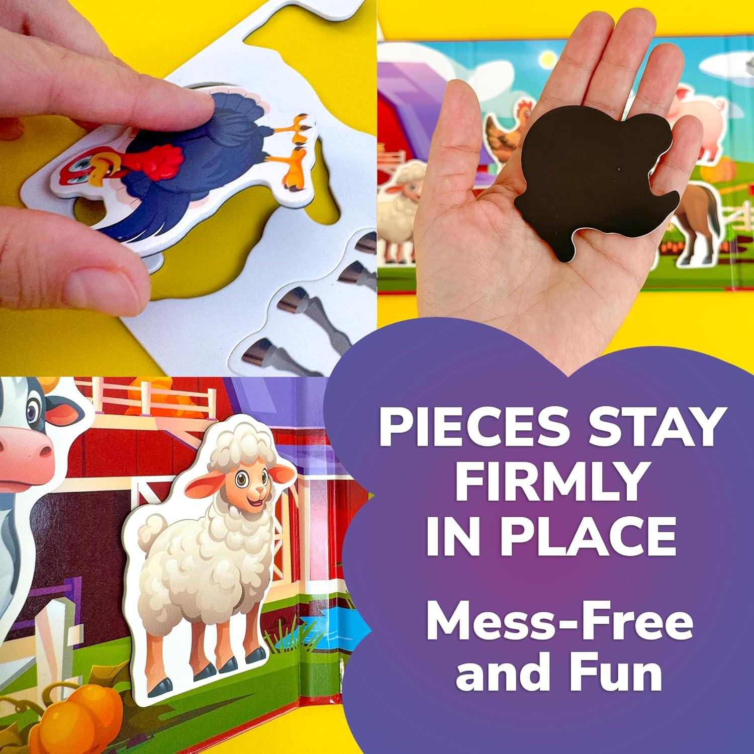 Puzzle Magnético de Viaje QUOKKA Granja - 20 Piezas para Niños